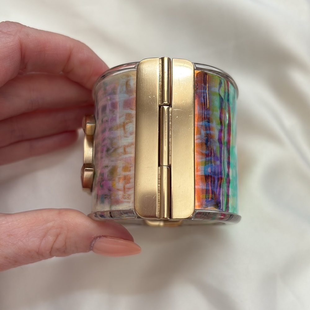 Chanel Rare iridescent Cuff Bracelet - Picture 3 of 7